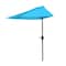Pure Garden 9ft Half Umbrella, Brilliant Blue 50-LG1037 - alternate 5